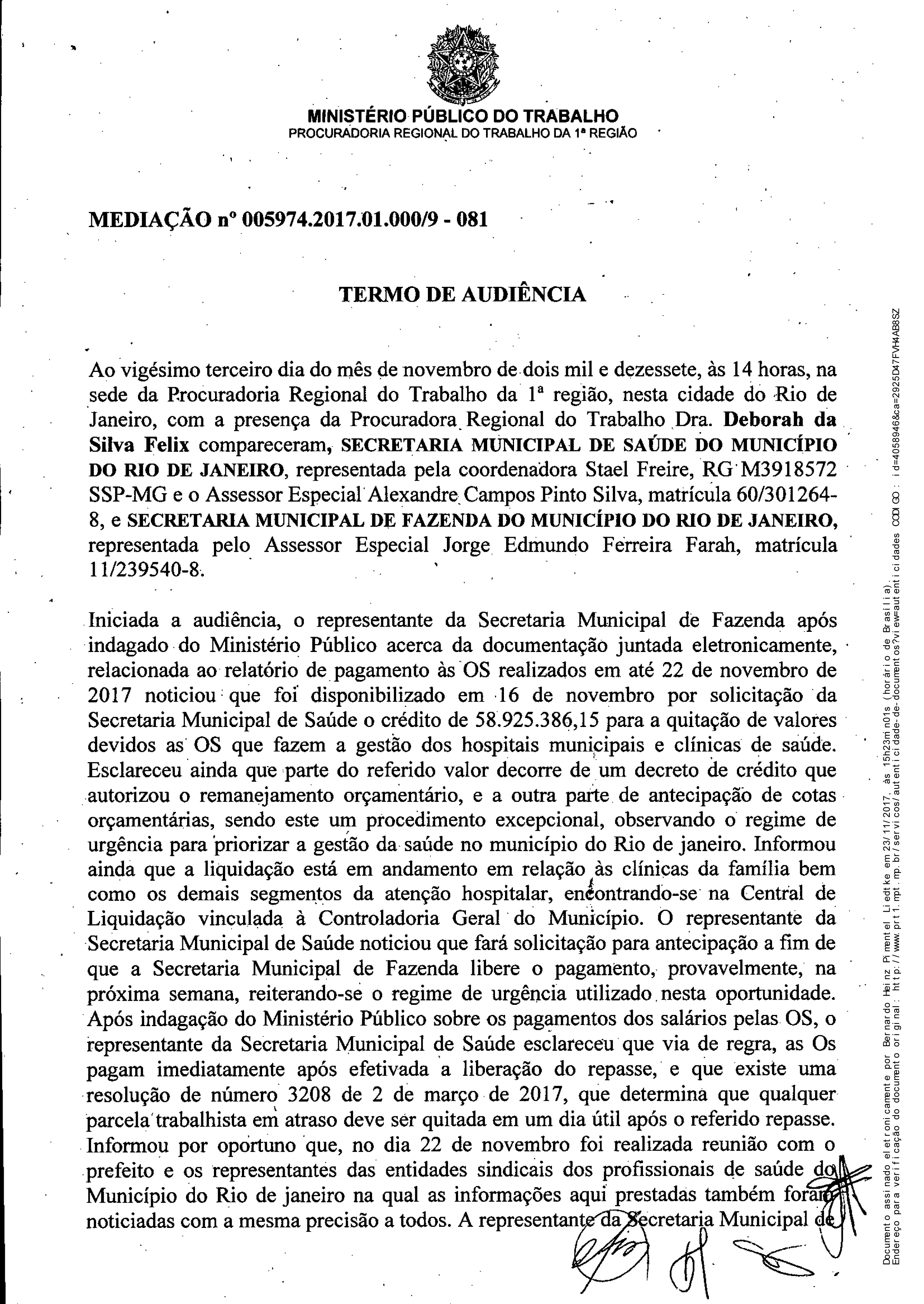 Ata – Audiência com Prefeito