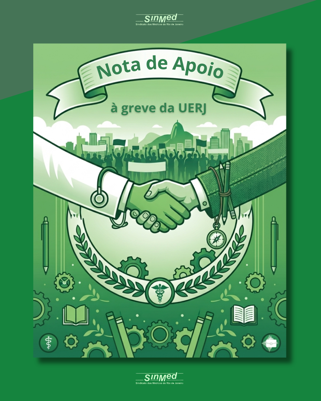 Nota de Apoio do Sindicato dos Médicos do Rio de Janeiro à greve dos professores e técnicos universitários da UERJ