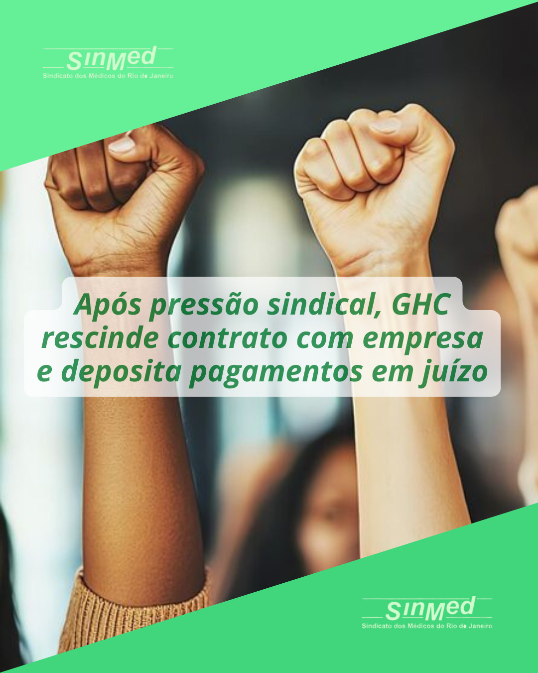 Após pressão sindical, GHC rescinde contrato com empresa e deposita pagamentos em juízo