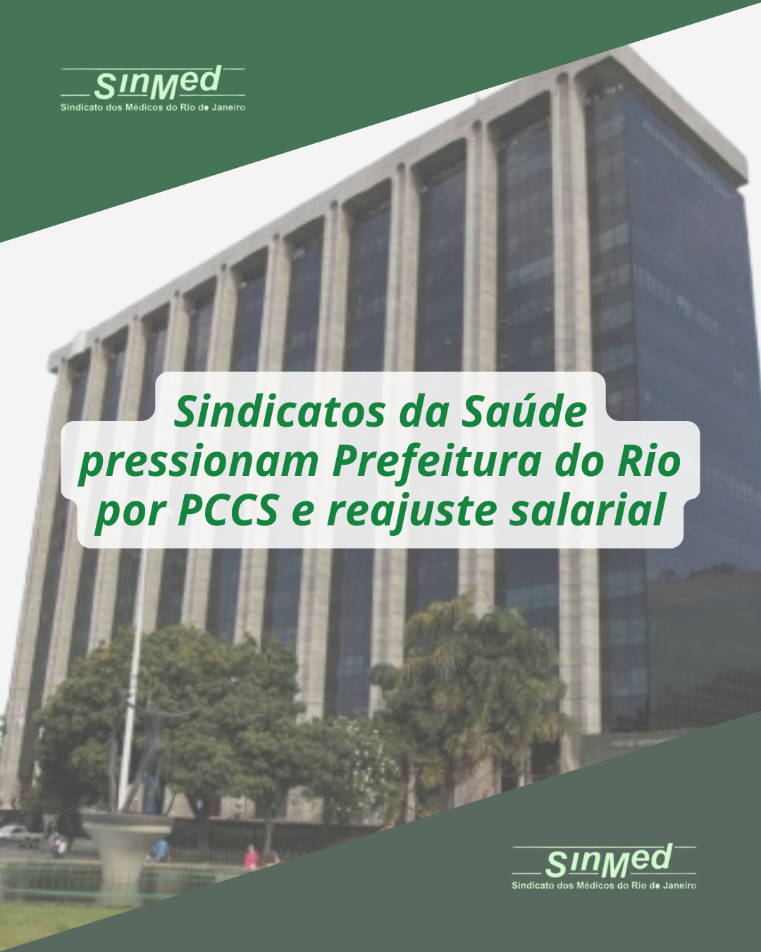 Sindicatos da Saúde pressionam Prefeitura do Rio por PCCS e reajuste salarial