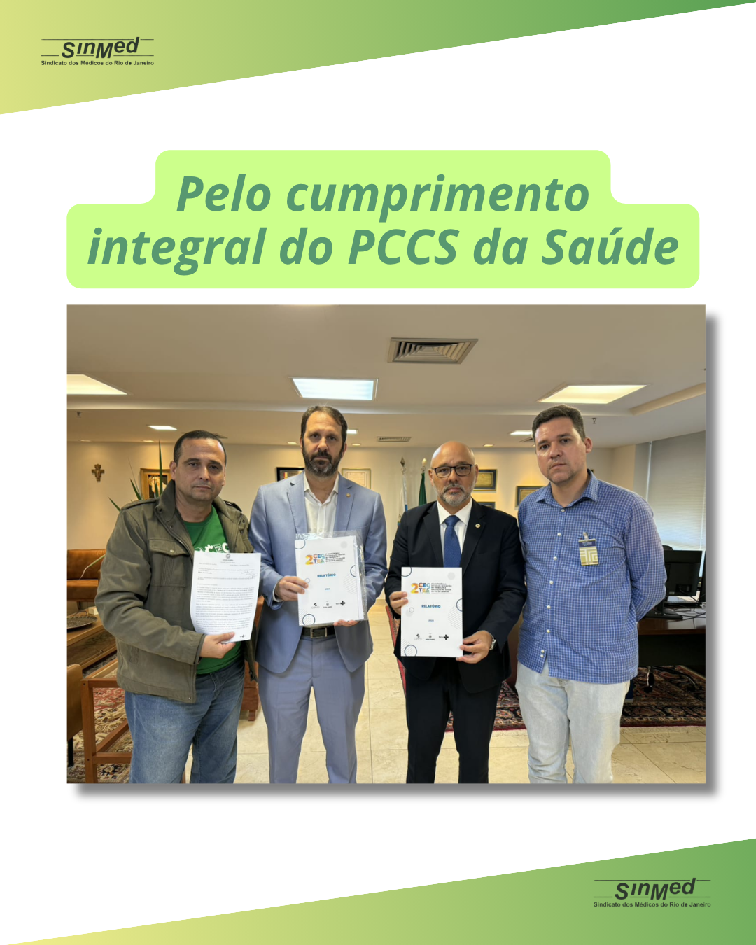 Pelo cumprimento integral do PCCS da Saúde